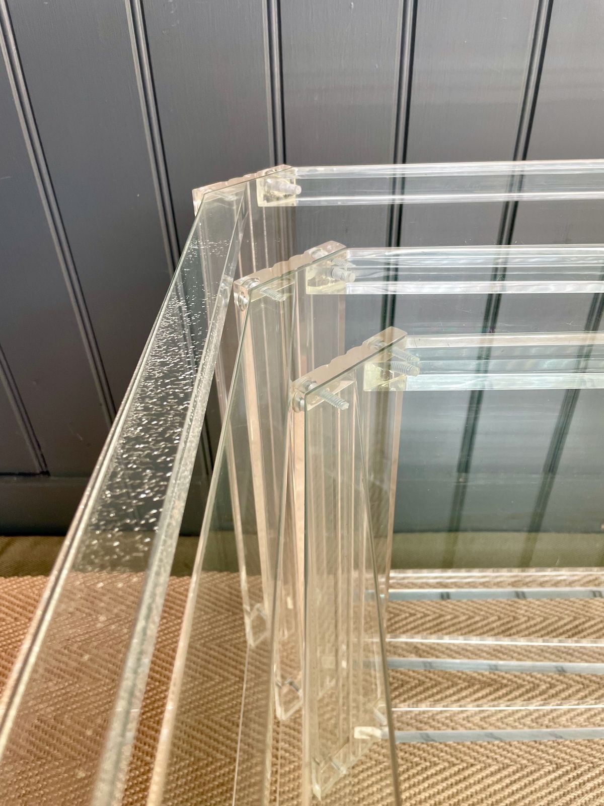 Lucite Nest Of Tables, Mid 20th Century photo 675.0