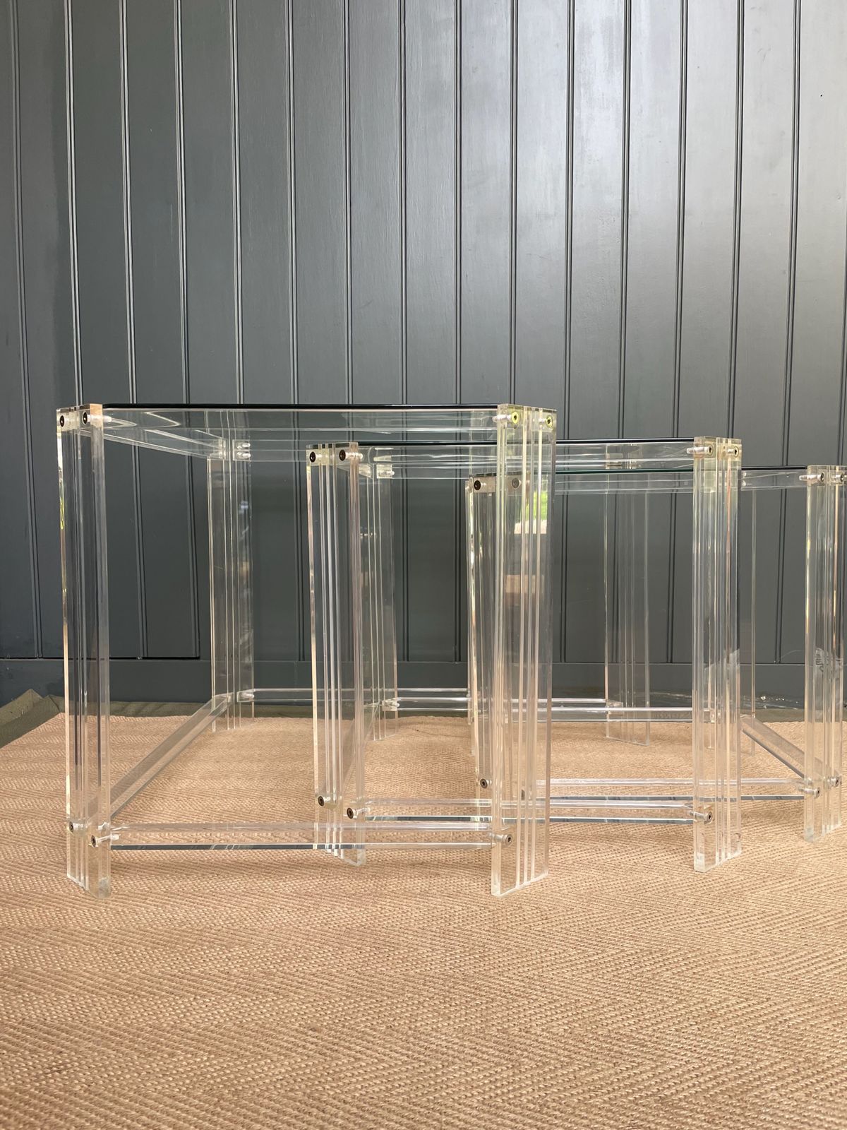 Lucite Nest Of Tables, Mid 20th Century photo buy