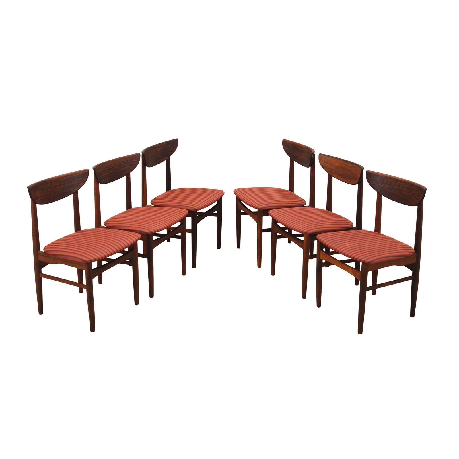 Set Of Six Chairs, Danish Design, 1970s, Manufacturer: Skovby Møbelfabrik