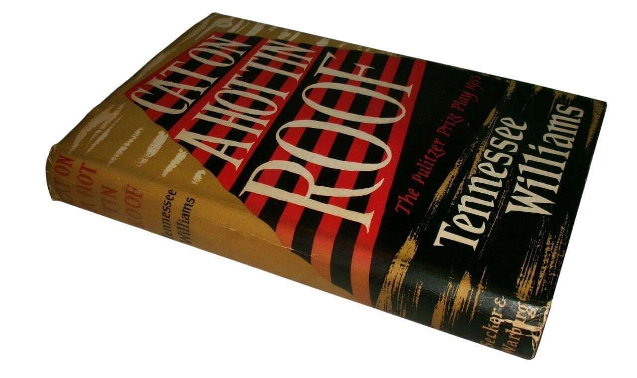 1956 Tennessee Williams 1st Uk Edition: Cat On A Hot Tin Roof, Vintage Classic Book photo vintage