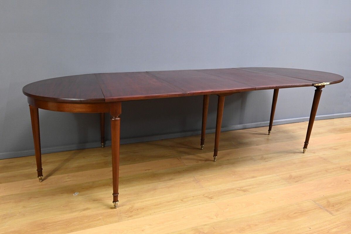 Mahogany Half Moon Extending Table – Second Half Of The 19th Century photo Furniture