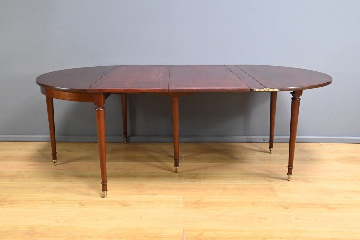 photo for sale Mahogany Half Moon Extending Table – Second Half Of The 19th Century