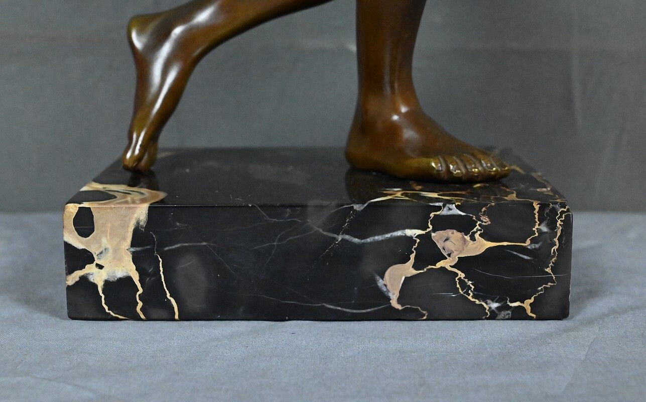 photo for sale Bronze Sculpture "The Discus Thrower" After Myron – Early 20th Century