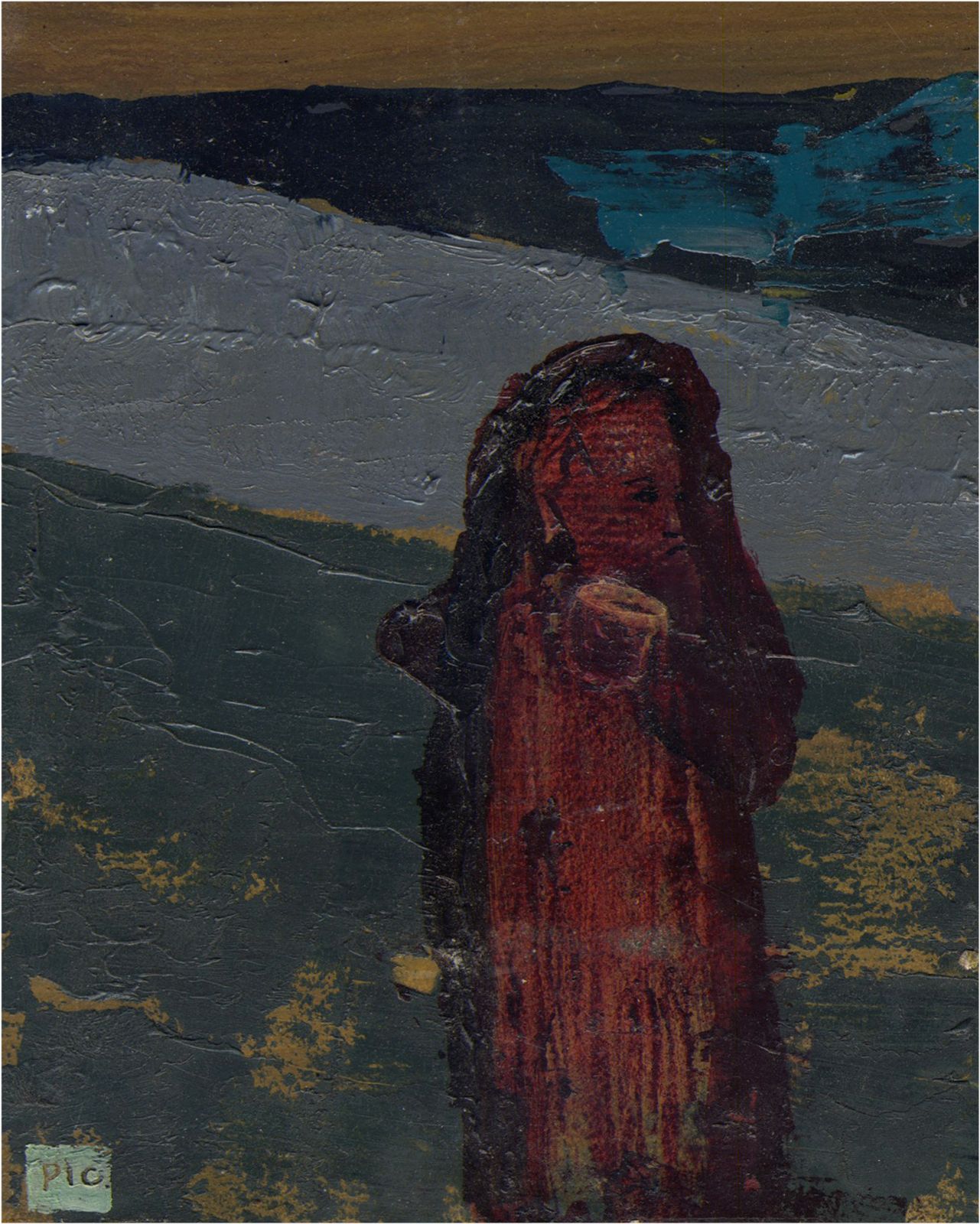 Gorgeous Painting By Cult Visionary Artist ‘Pic’ photo for sale