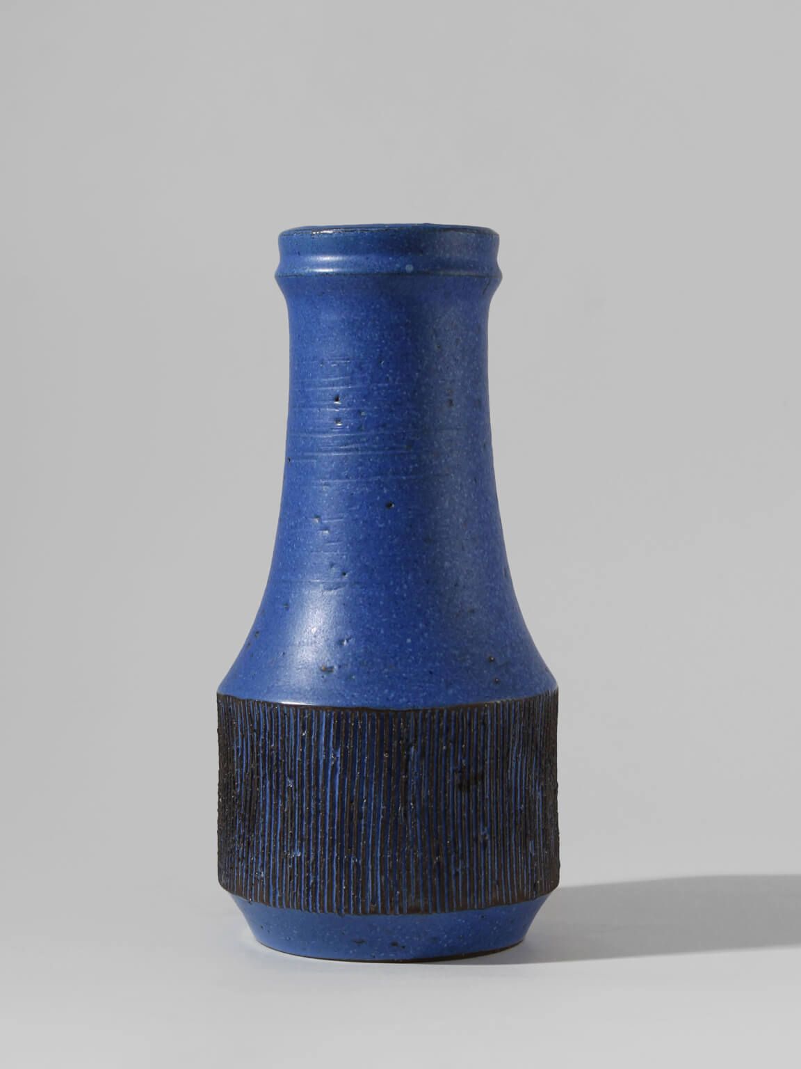 Ninnie Forsgren Blue Ceramics Vase, 1960s, Sweden