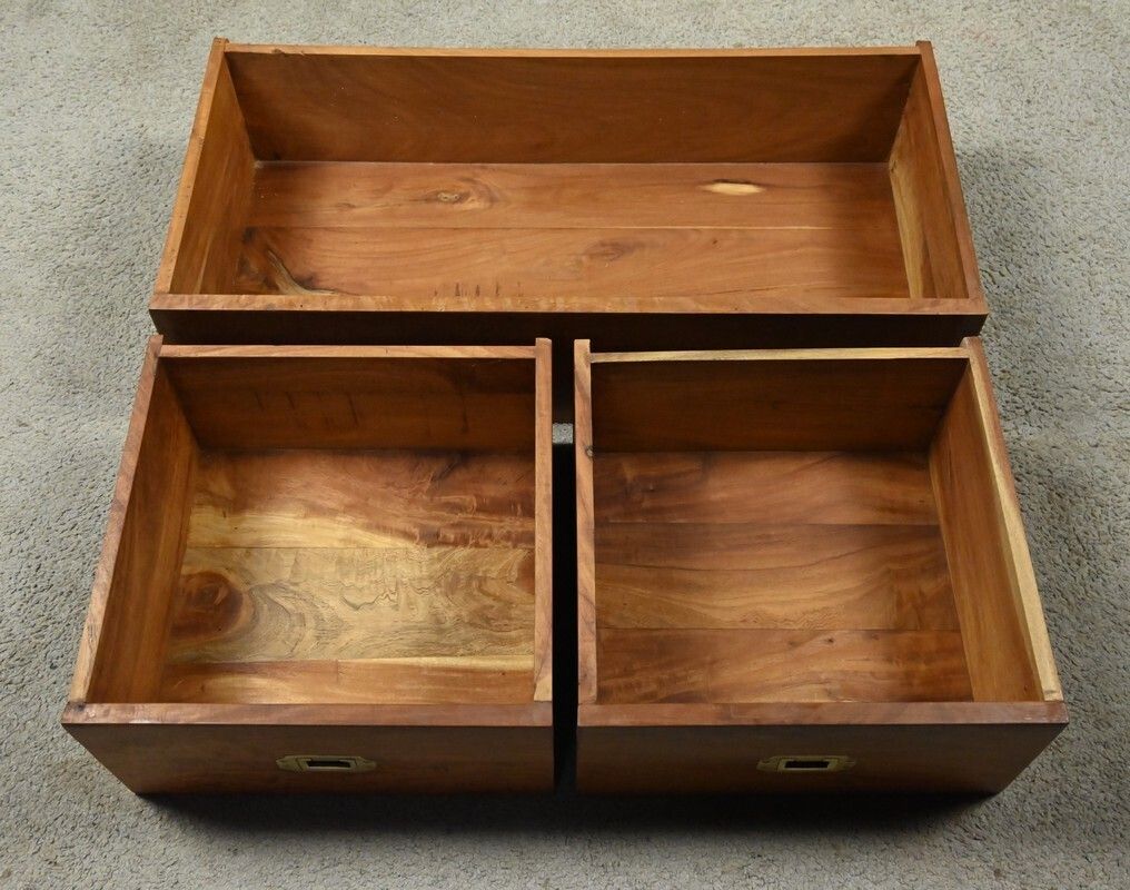 photo buy Solid Mahogany Marine Chest Of Drawers, India – 20th Century