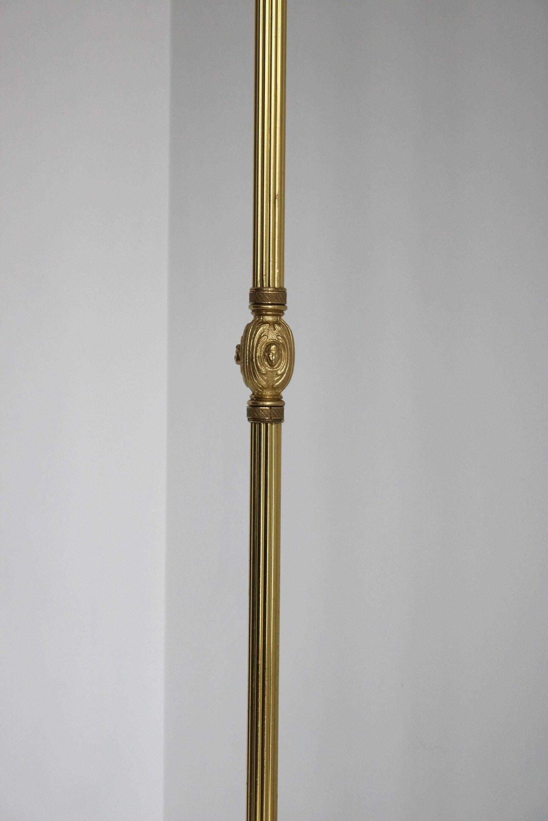 photo for sale Antique Style Brass Coat Rack With Rotating Crown And Marble Base Italian Hollywood Regency Hall Tree Vintage Gold Entryway Stand
