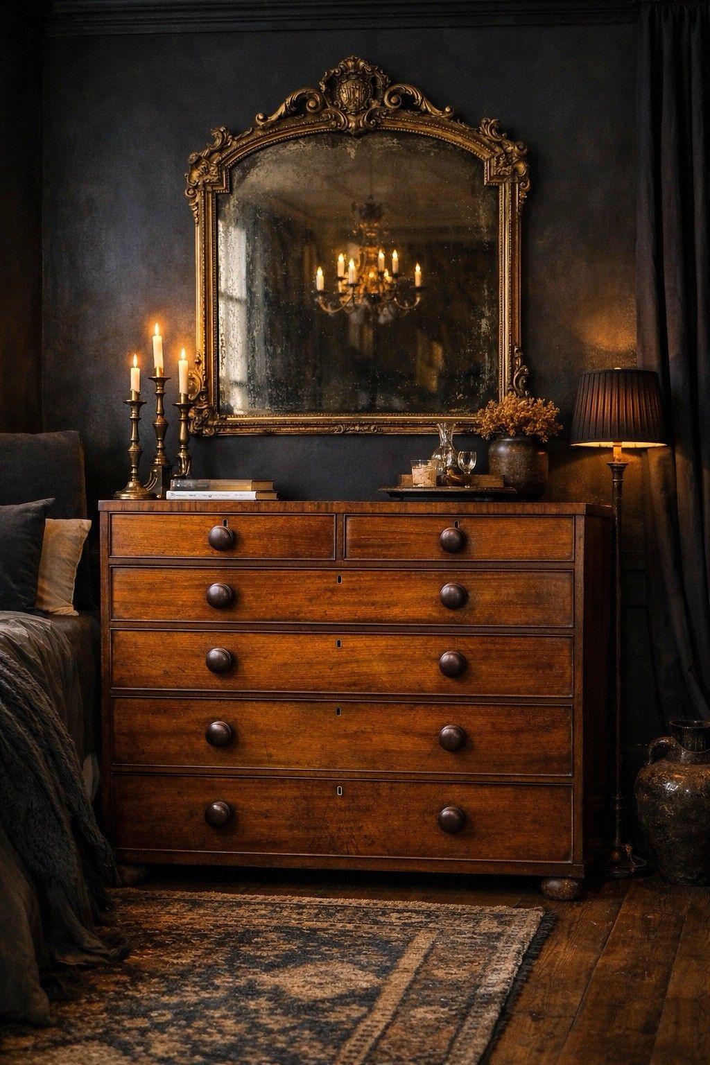 photo buy Antique Victorian Mahogany Chest Of Drawers Hobbs & Co / Bedroom Storage