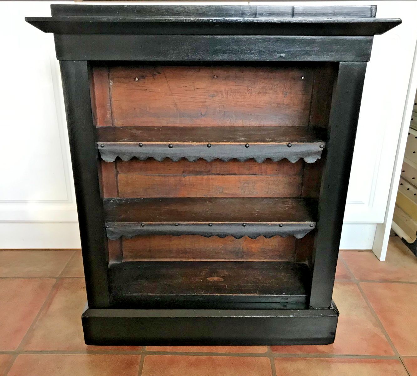photo furniture Antique 19th. Century  French Ebonised Dwarf Bookcase