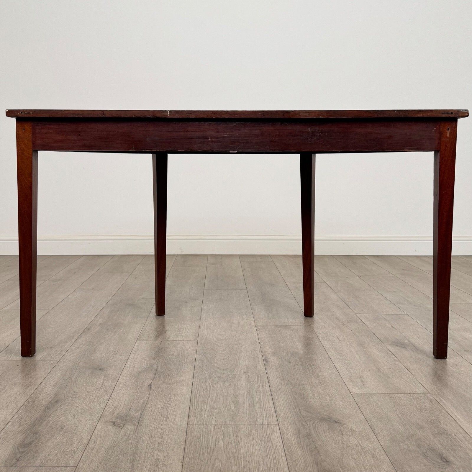 Antique 19th Century Demi Lune Side Table In Mahogany photo Furniture