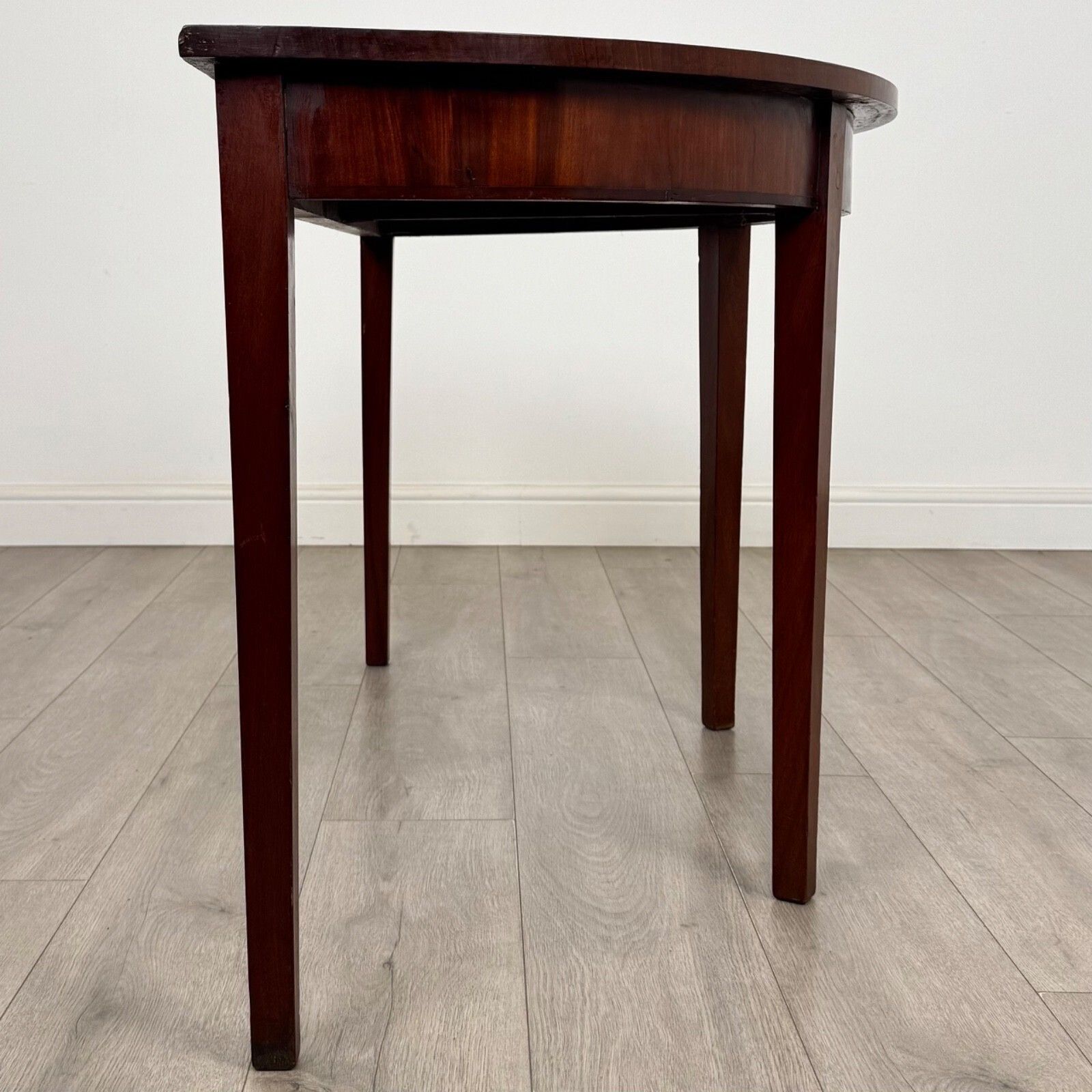 Antique 19th Century Demi Lune Side Table In Mahogany photo 495.0
