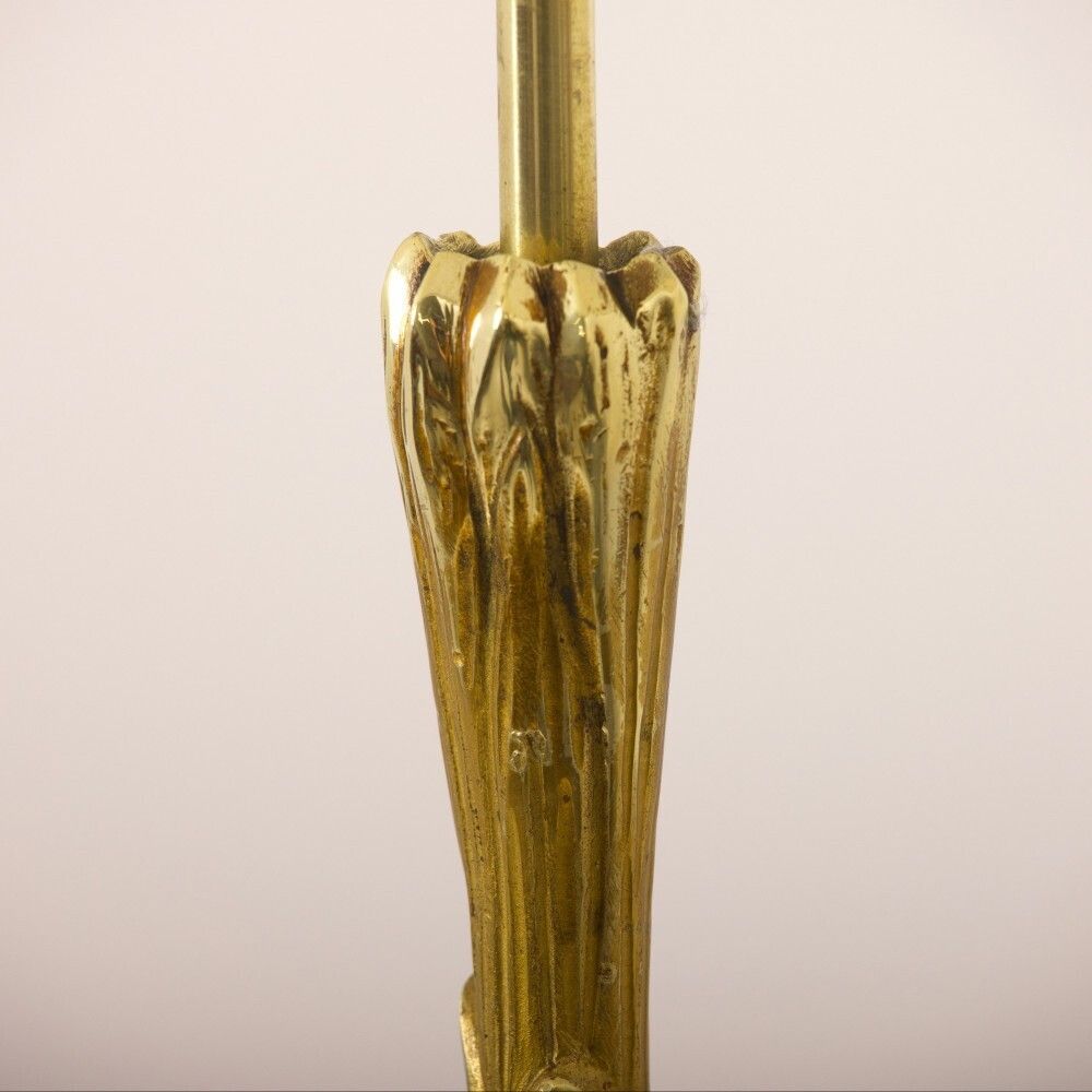 Gilt Bronze & Brass Palm Tree Floor Lamp In The Manner Of Maison Bagues photo 1200.0