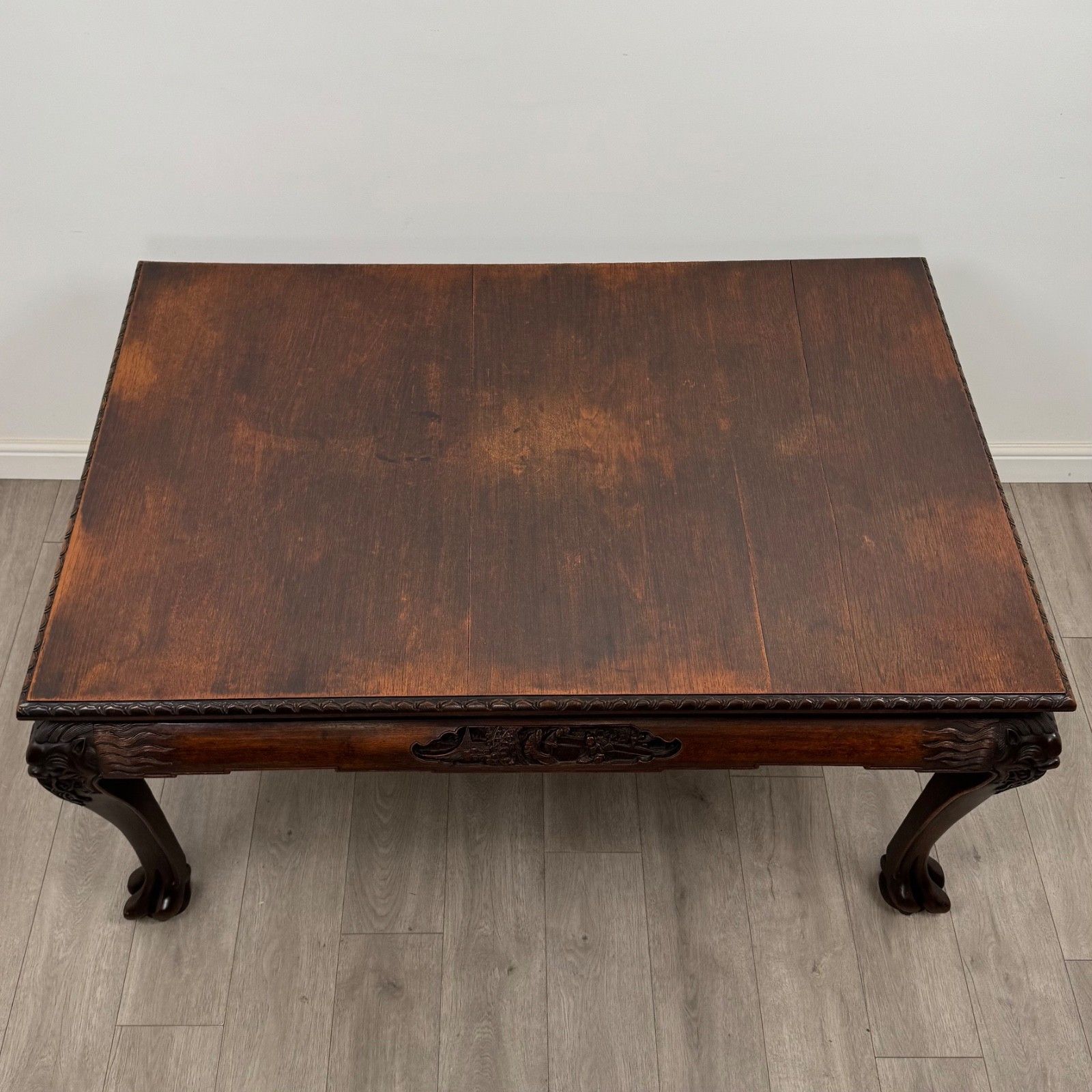 Antique 20th Century Chinese Rosewood Dining Table With 6 Chairs ( Af 5179 ) photo 2250.0