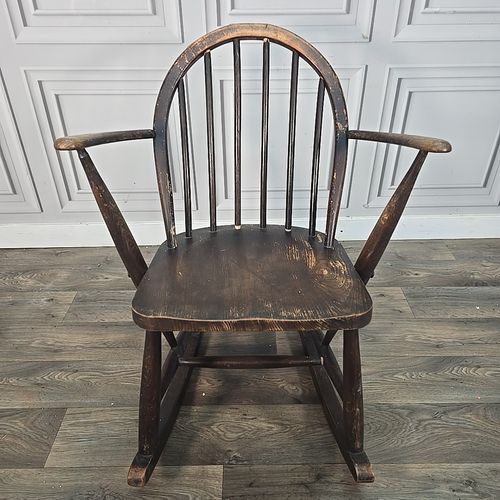 Vintage Ercol Rocking Chair  Windsor Mid Century Retro Rocker F182 Cc41 photo for sale