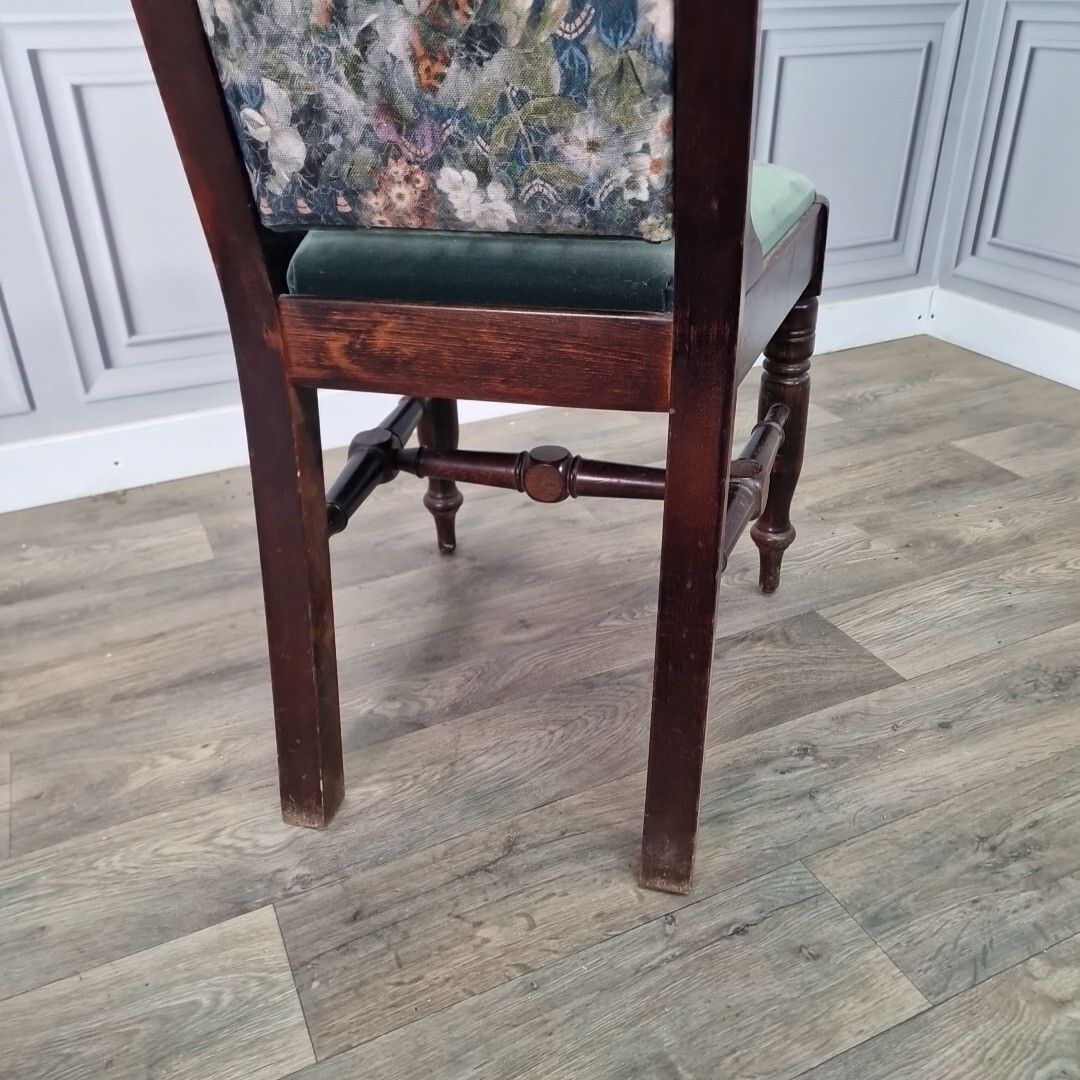 photo buy Antique Occasional Chair Reproduction Solid Wood Dining Upholstered Bedroom