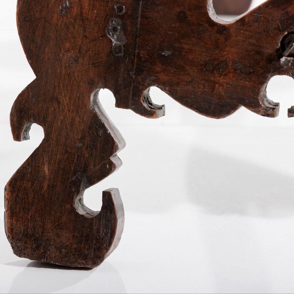 Spanish Single Plank Walnut Trestle Table photo Furniture