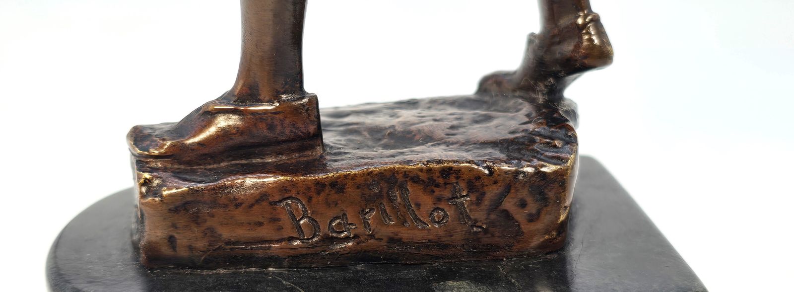 photo furniture Antique French Bronze Figure Of A Greek Archer By Eugene Barillot Circa 1870