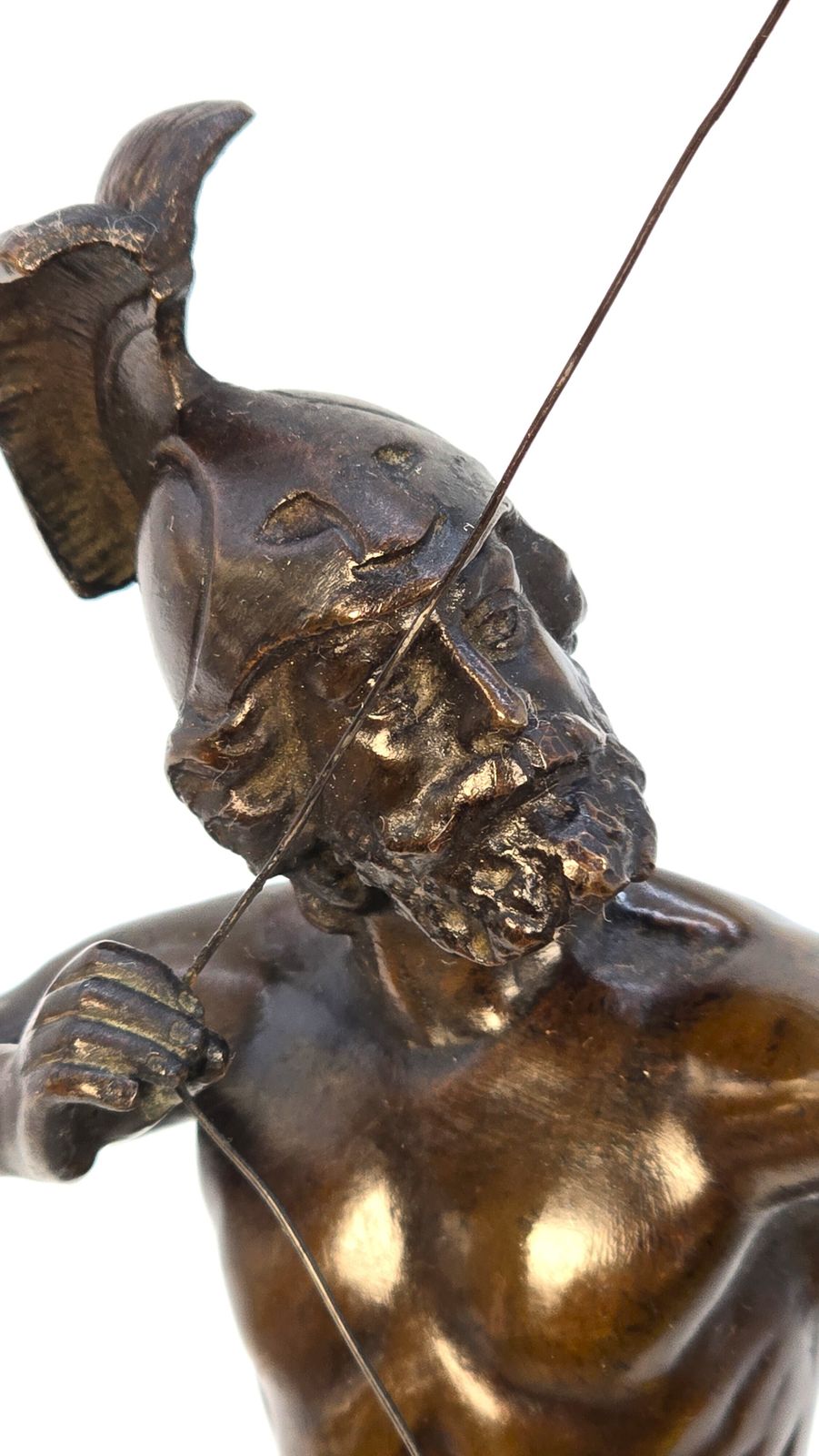 photo for sale Antique French Bronze Figure Of A Greek Archer By Eugene Barillot Circa 1870