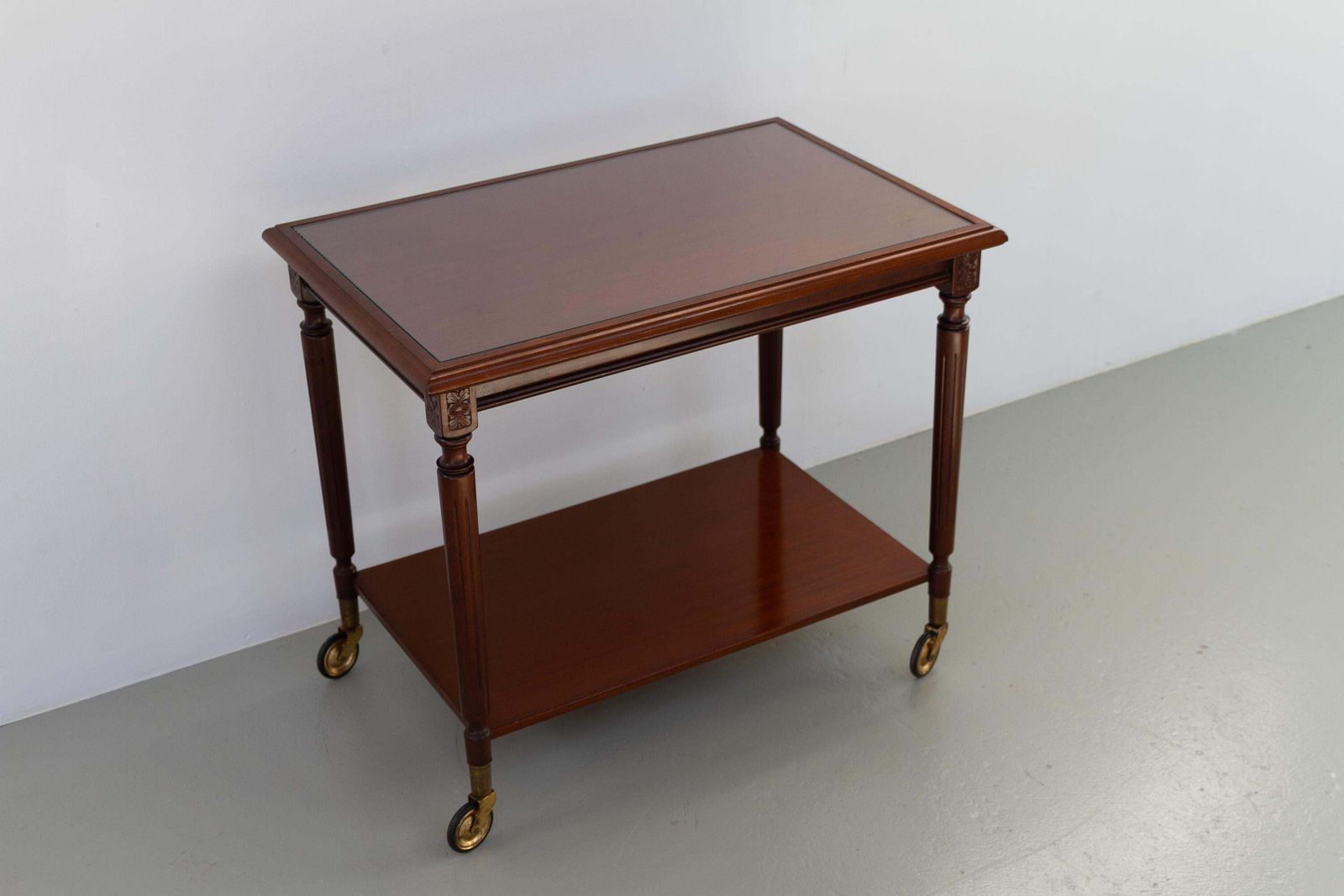 401.0 Danish Hepplewhite Mahogany Serving Trolley By Farre Møbelfabrik, 1970s. photo