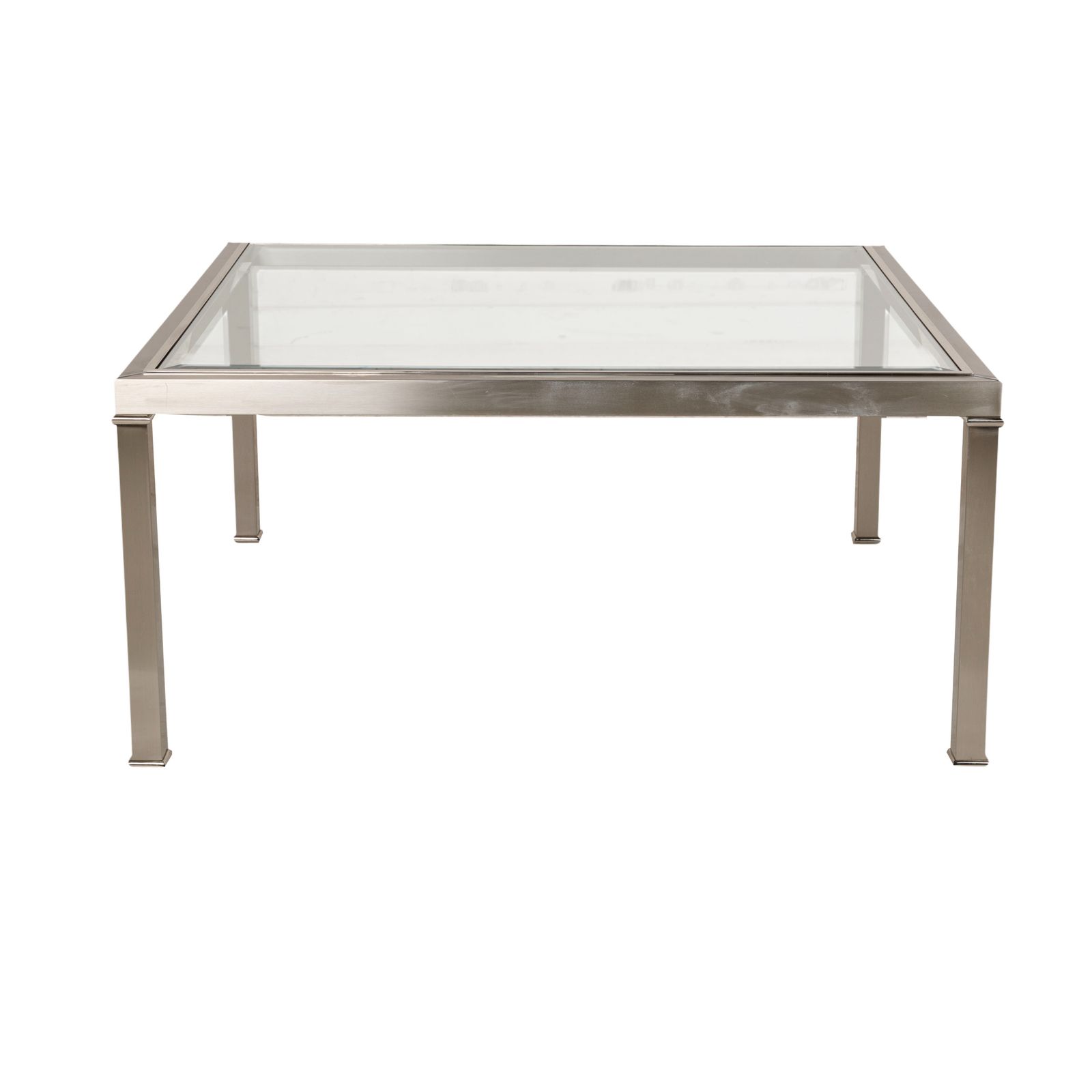 photo for sale Sovet Italia Nice Glass Coffee Table Silver