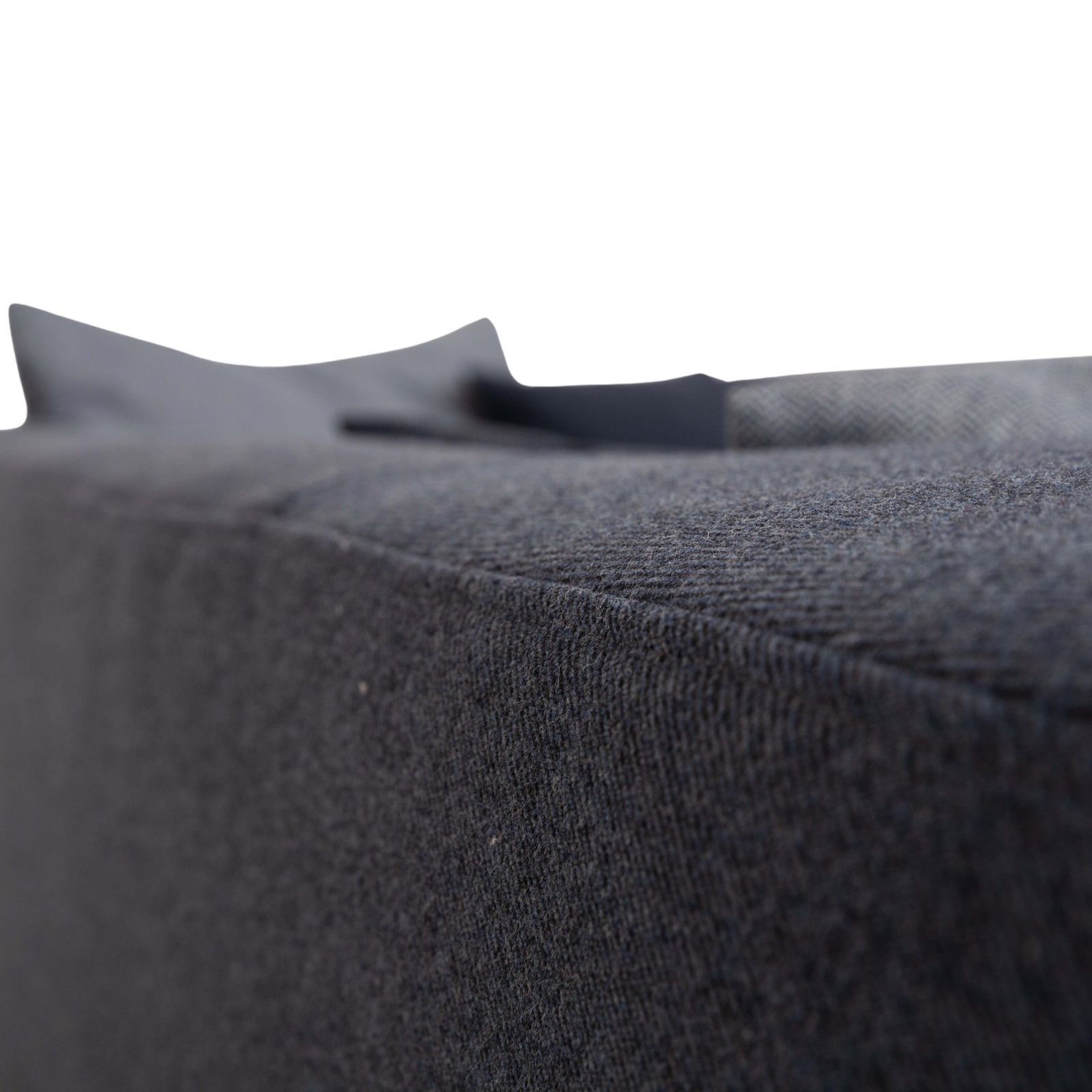 Freistil Rolf Benz 165 Fabric Corner Sofa Blue Grey Chrome photo for sale