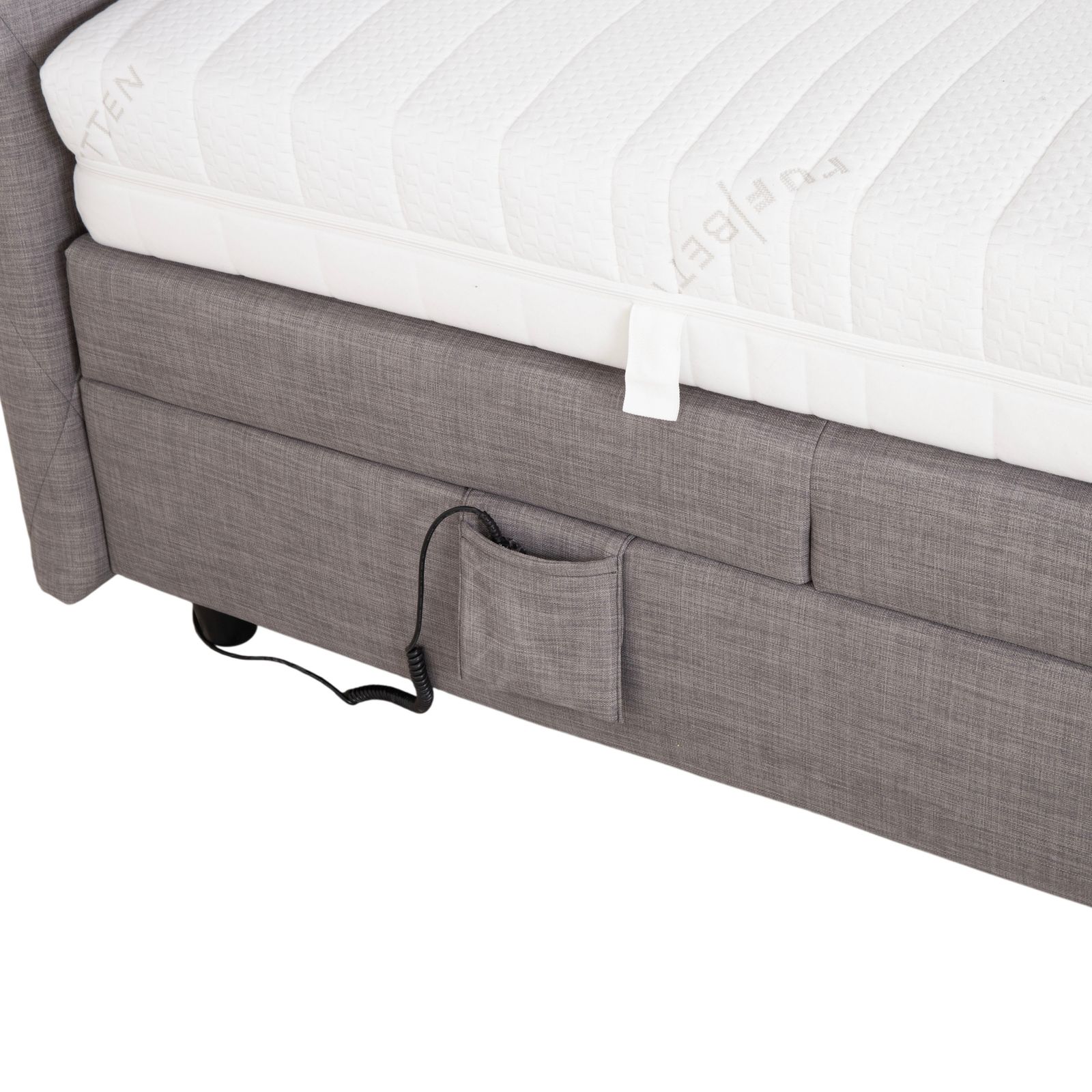 Lit en tissu Ruf gris photo buy