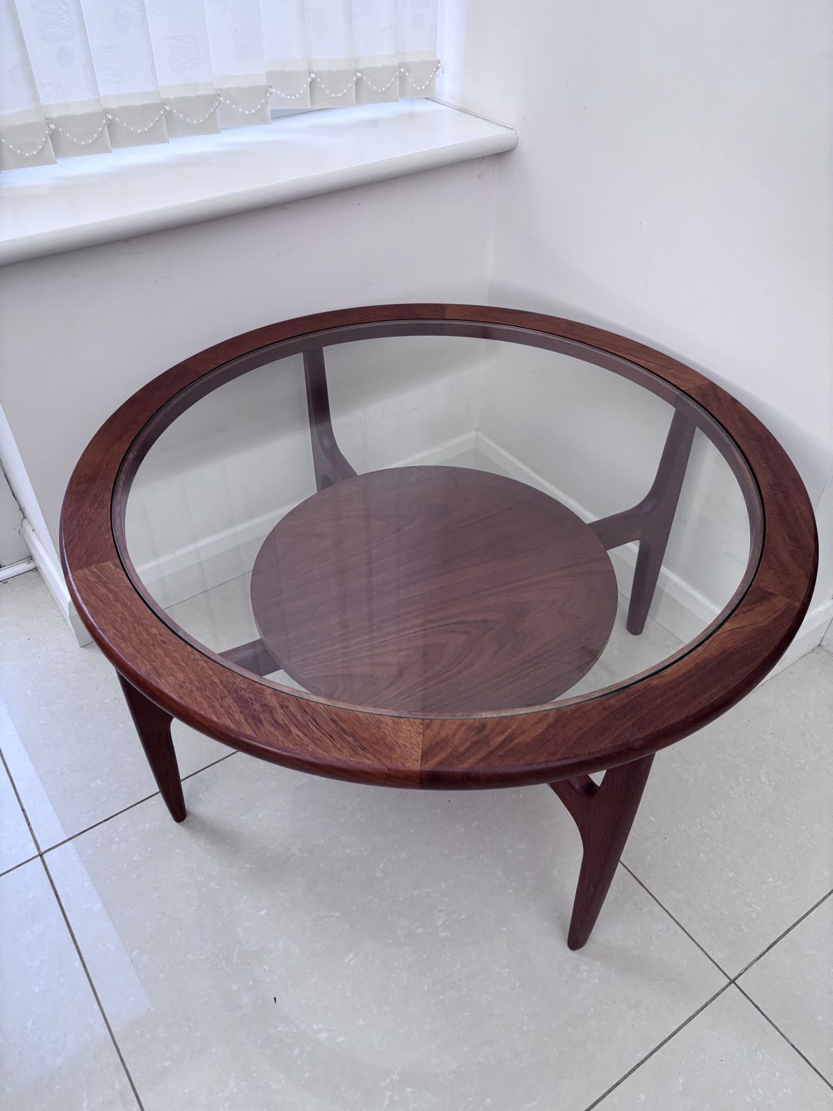 Teak And Glass Coffee Table Superb Quality By Stonehill Of London.