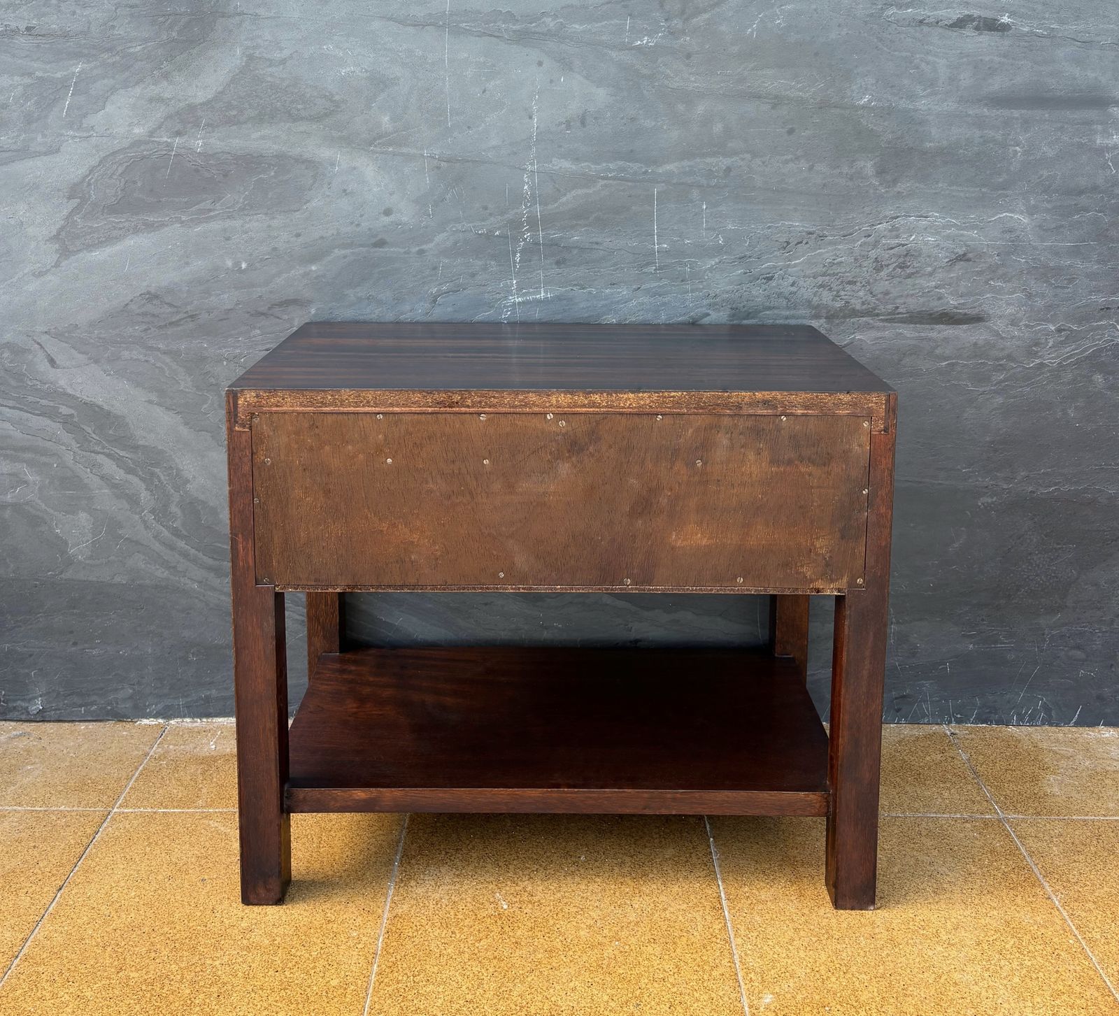 Pair Of Spanish Neoclassical Style Nightstands With Drawer And Lower Shelf, 1950 photo furniture