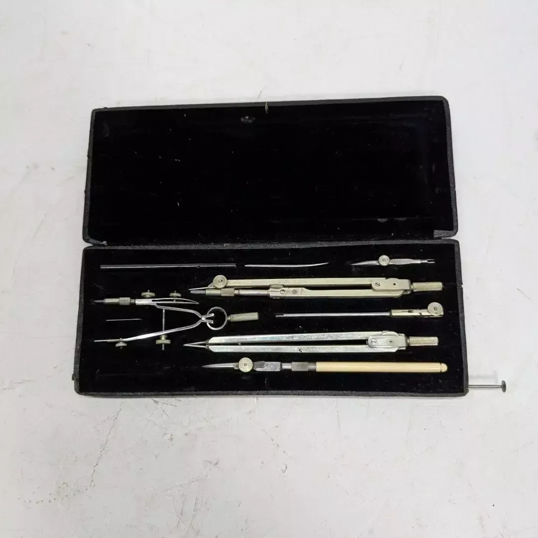 Series Of 20th Century Engineer's Compass And Protractor Set photo Home Decor