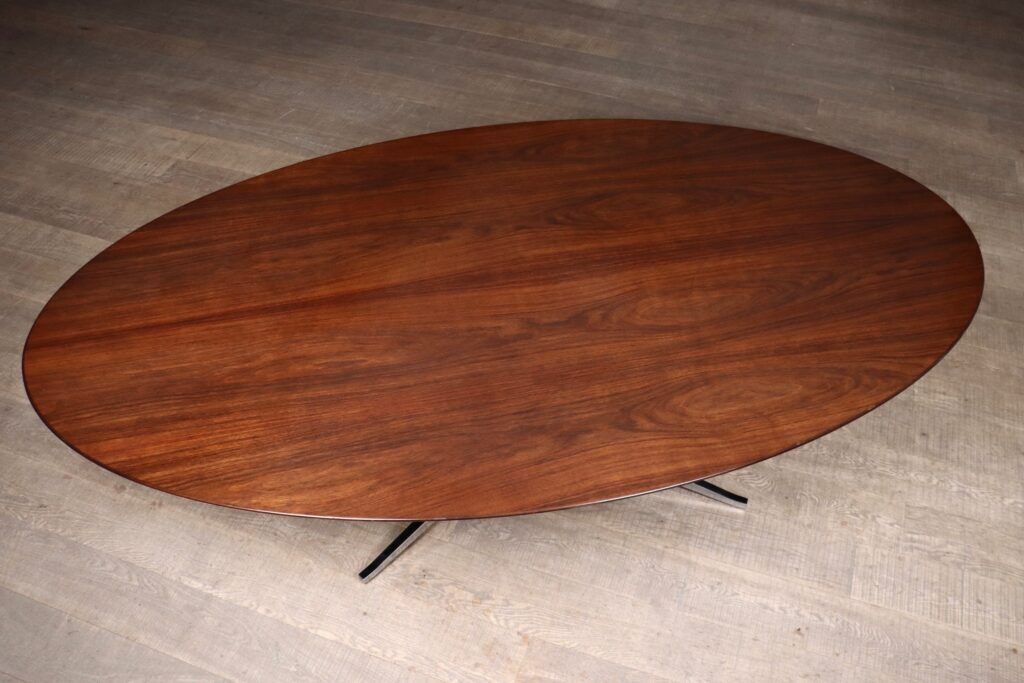 Florence Knoll Grote Eettafel In Walnoot, Ca. Jaren 1960 photo furniture