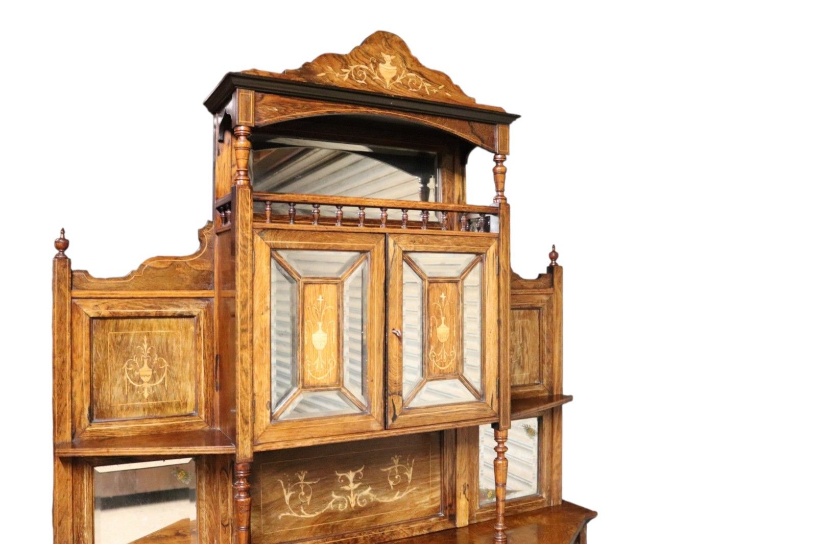 photo for sale Antique Victorian Inlaid Rosewood Chiffonier / Parlour Cabinet 19th Century