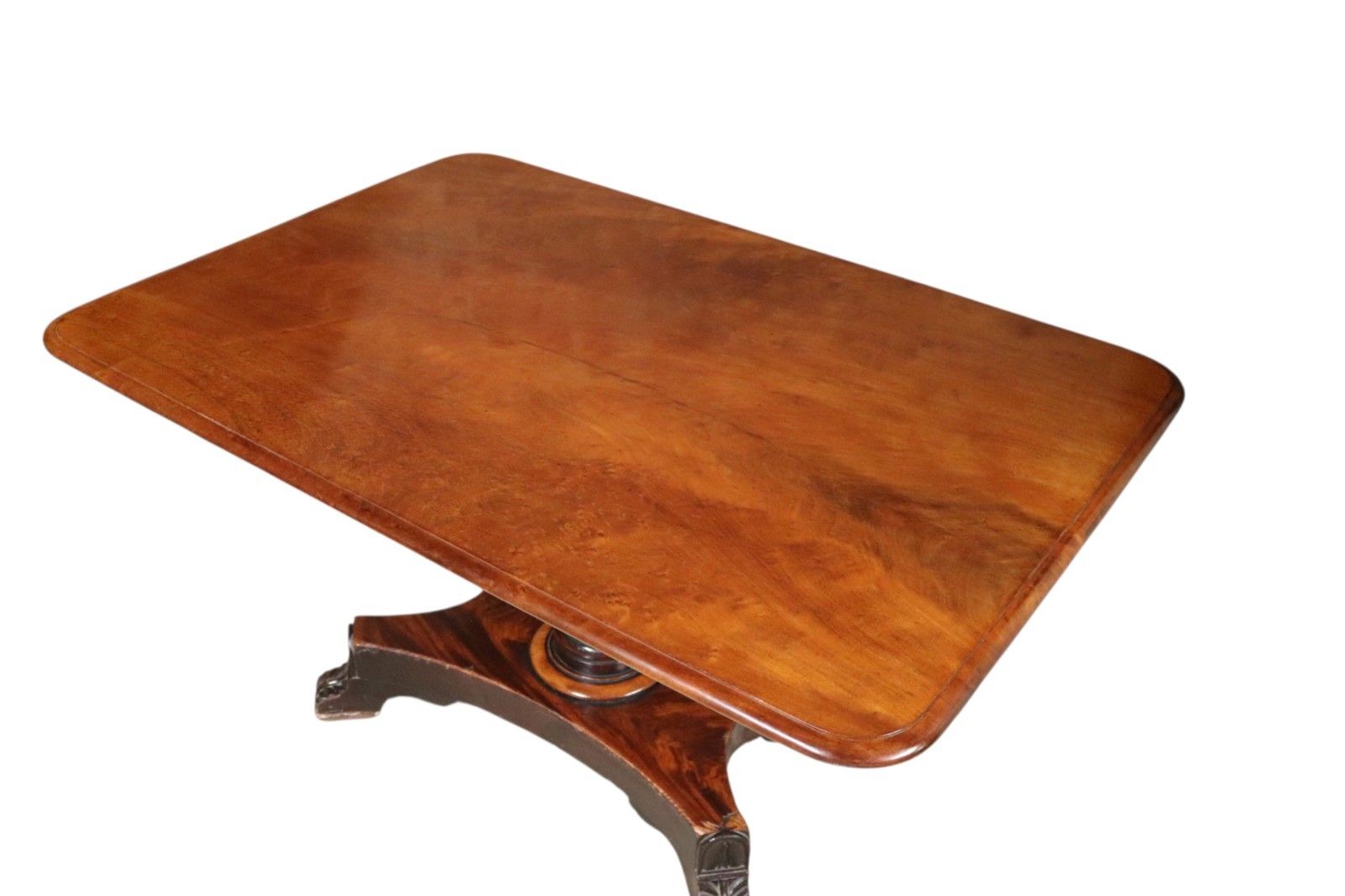 Antique Regency Mahogany Tilt Top Breakfast Table 19th Century Dining Table photo for sale