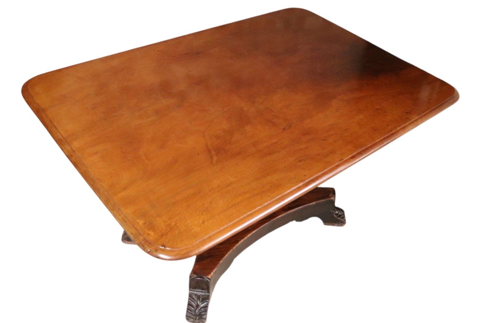 photo vinterior Antique Regency Mahogany Tilt Top Breakfast Table 19th Century Dining Table
