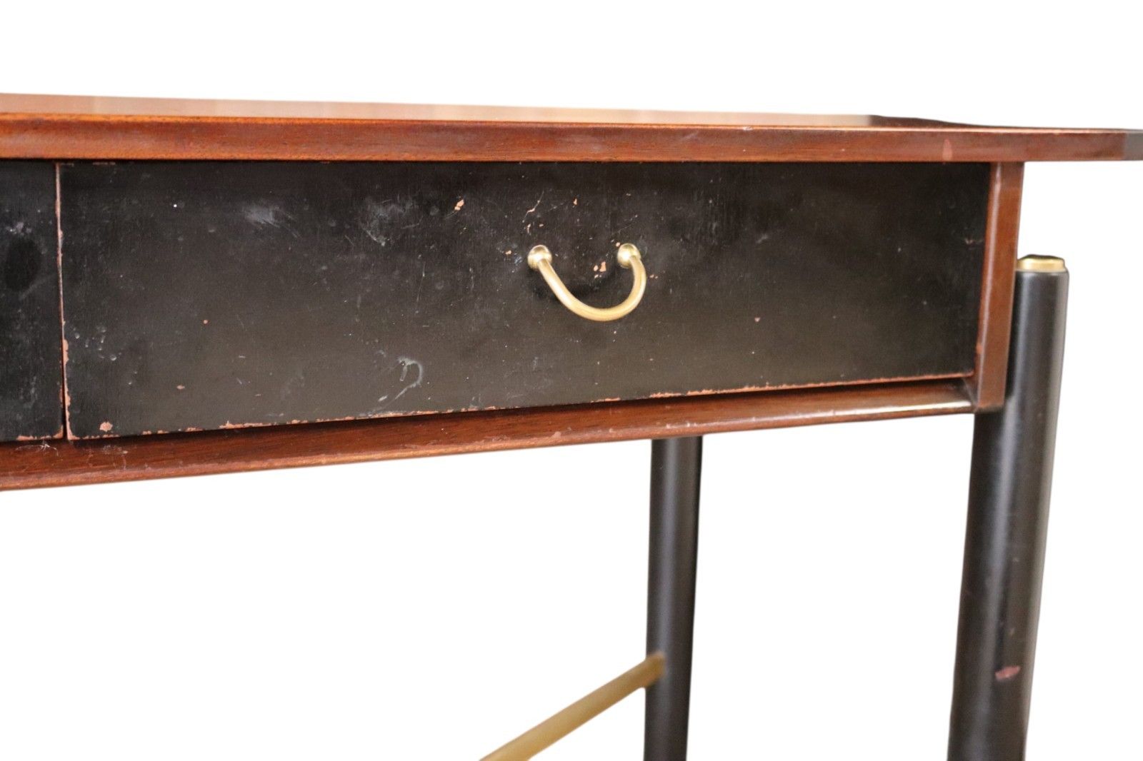 495.0 G Plan Librenza Tola & Black Vintage Hall Console Table Writing Desk Mid Century photo