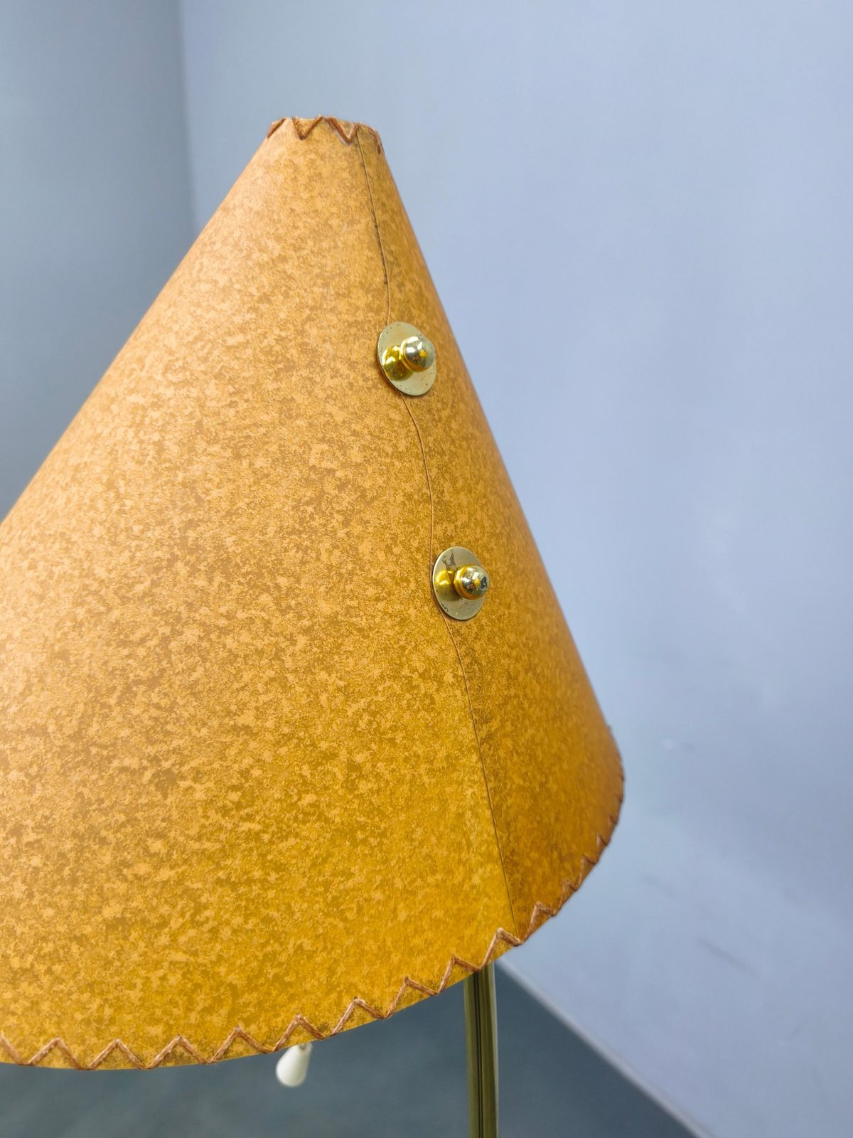 Mid Century Japanese Style Brass Floor Lamp, 1960s photo vintage