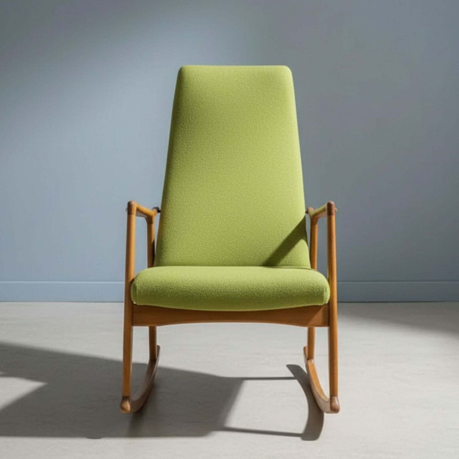Dřevotvar Scandinavian Style Rocking Chair, Czechoslovakia, 1960s–1970s