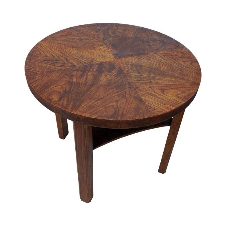 Round Coffee Table, Mid Century, Art Deco, After Renovation, Germany, 1960s. photo furniture
