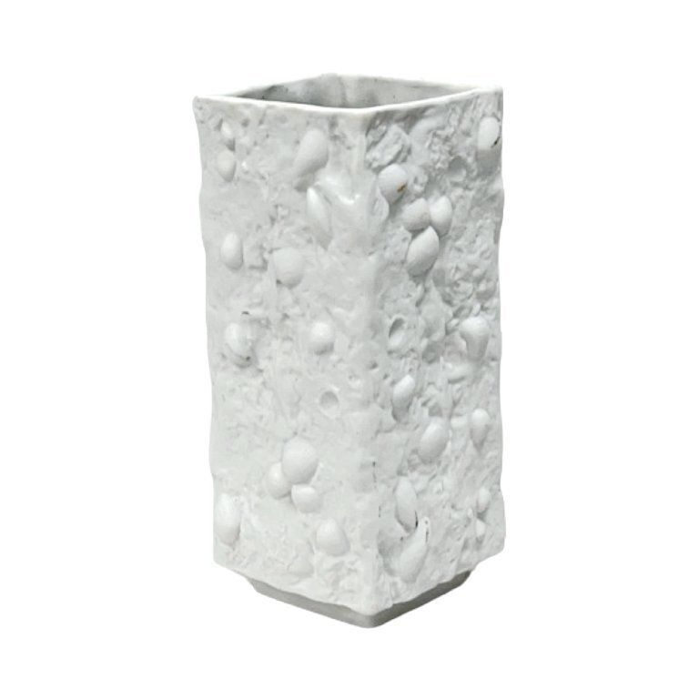 Fossil Biscuit Vase, Veb Kunstporzellan Ilmenau, Germany 1970s photo 57.0