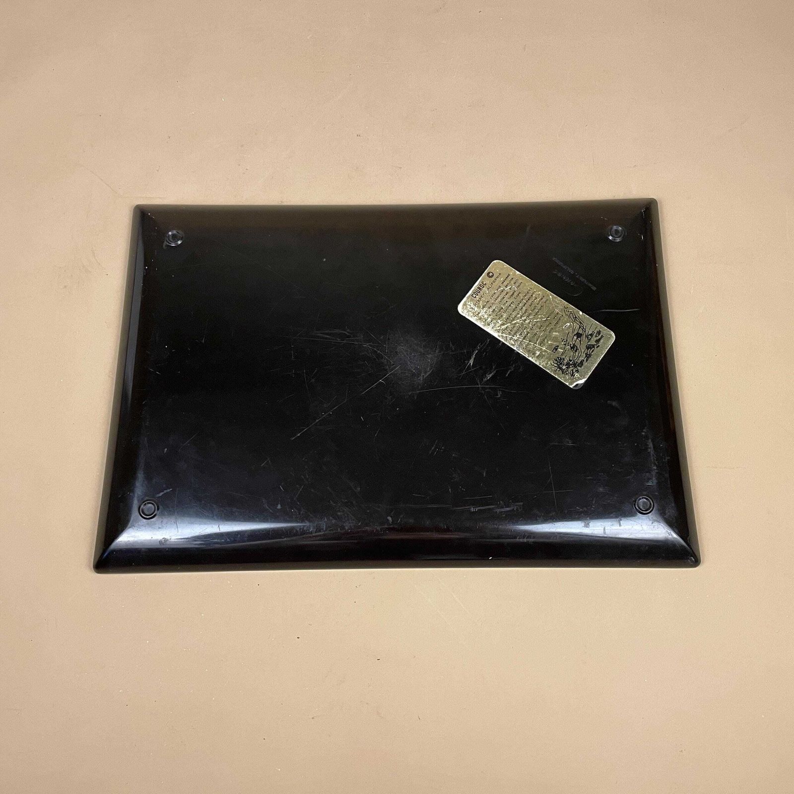 Home Decor Couroc Monterey Black Tray Abalone Inlay Beach Mcm 1960s Mid Century Modern California Resin Serving Tray Coastal Decor photo