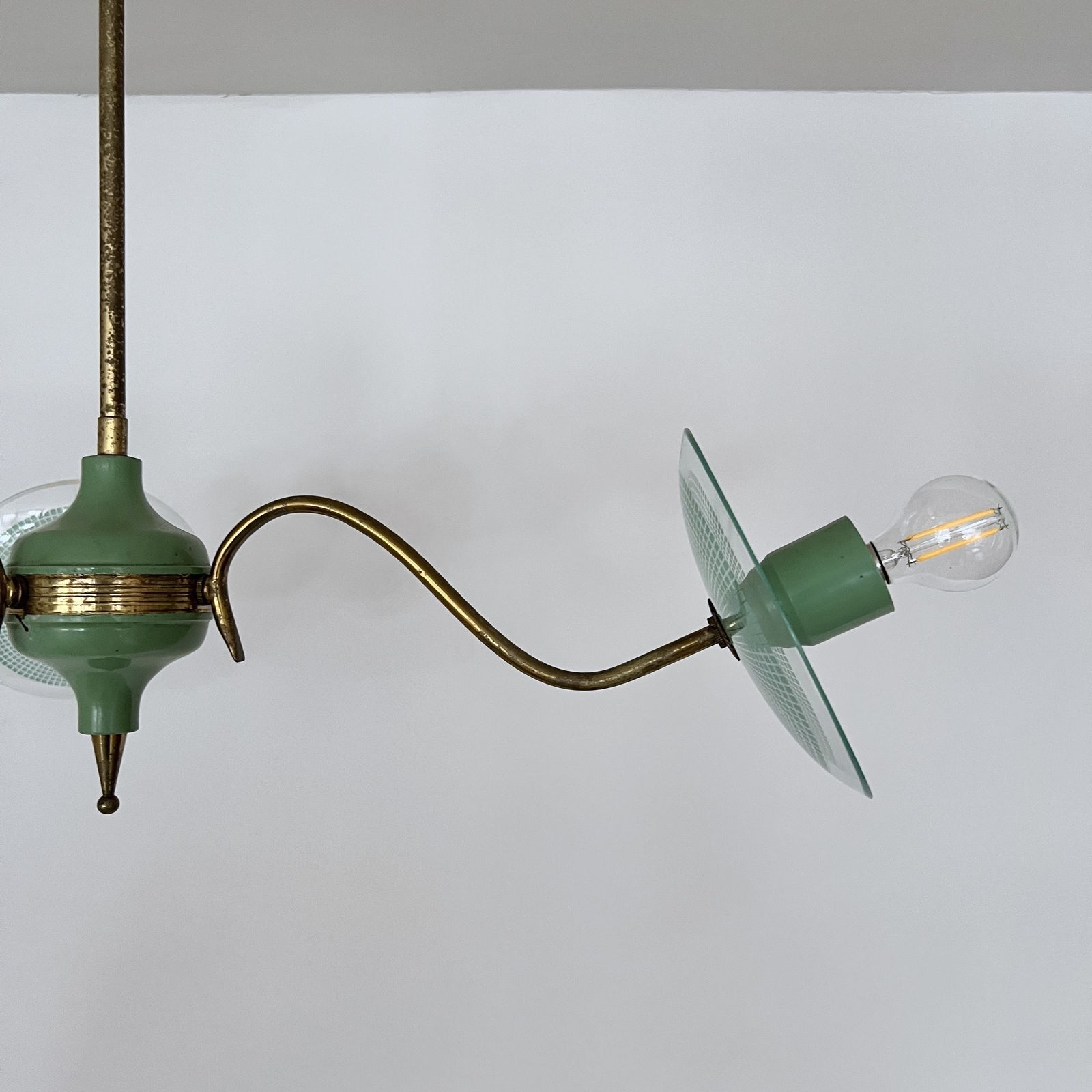 Italian Mid Century Modern Chandelier photo Lighting