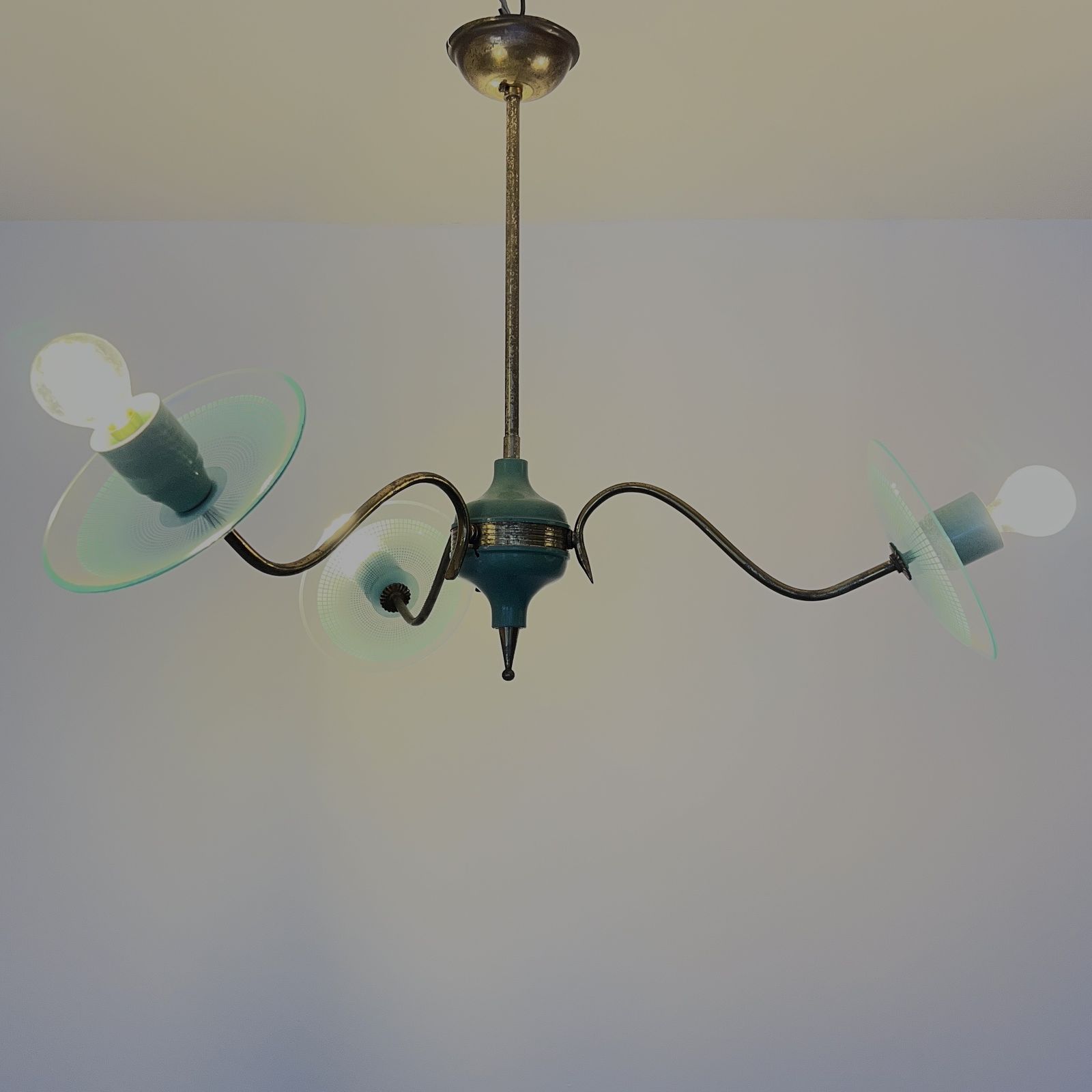 photo furniture Italian Mid Century Modern Chandelier