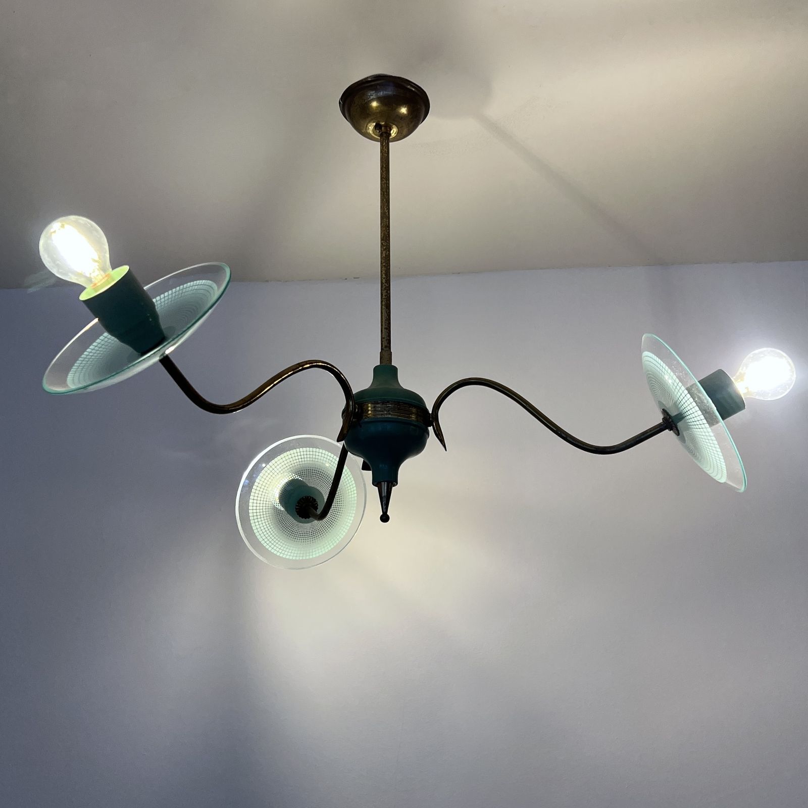photo for sale Italian Mid Century Modern Chandelier