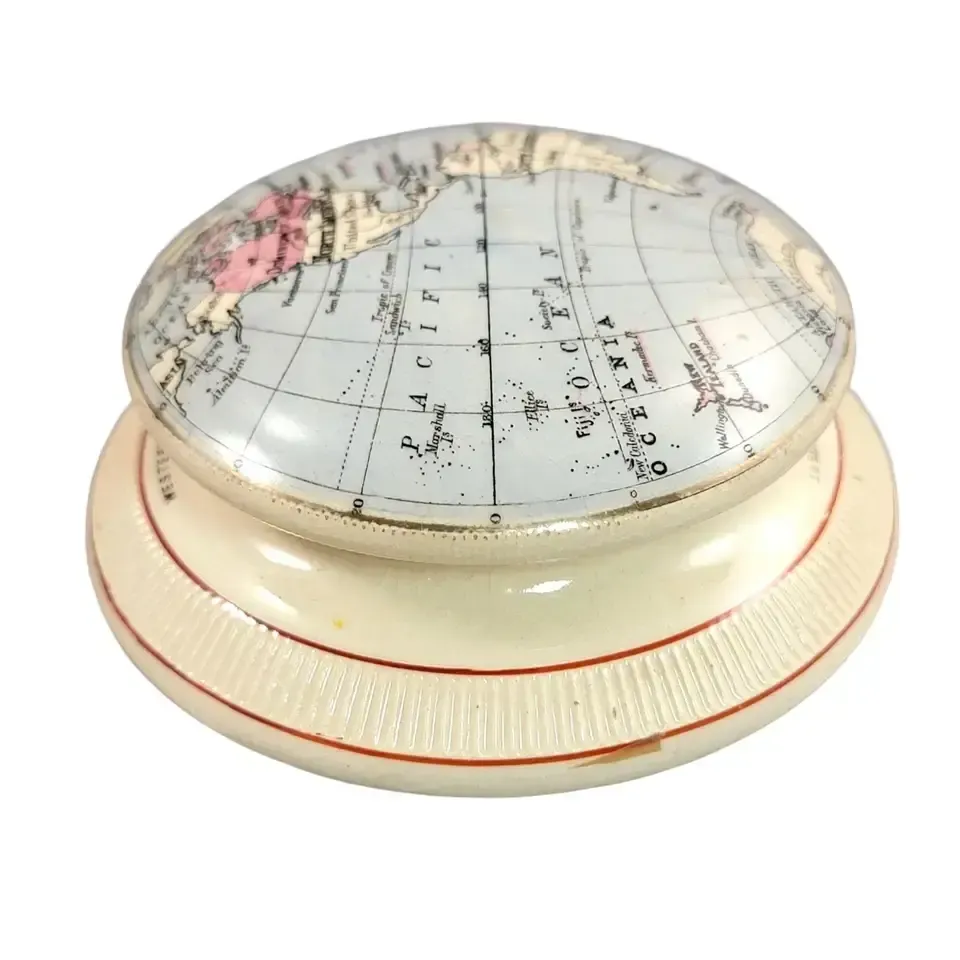 Macintyre Western Hemisphere Paperweight, Bartholomew Design, C. 1889 photo Home Decor