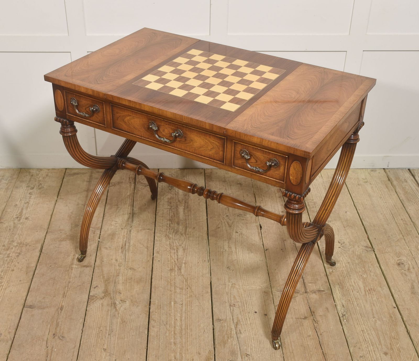Regency Style Rosewood Inlaid Games Table photo 1794.0