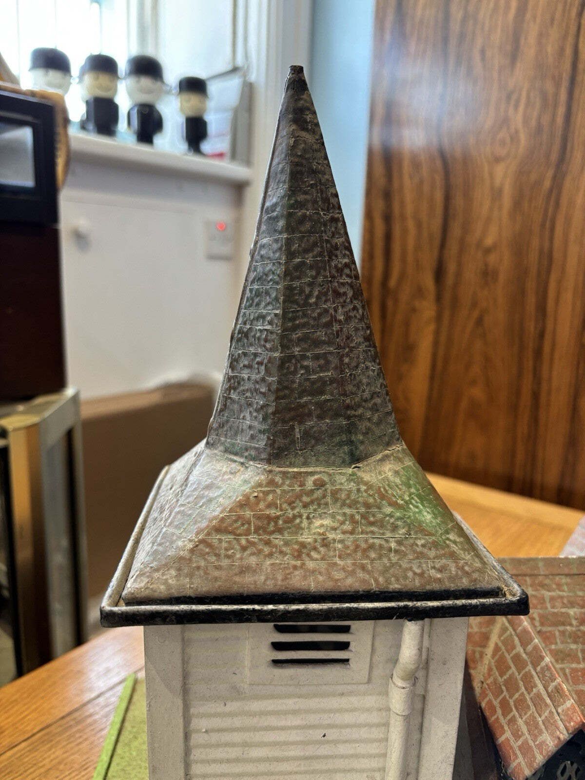 photo for sale Greensted Church, Ongar, Essex, Large Old Metal & Wooden Scale Model.