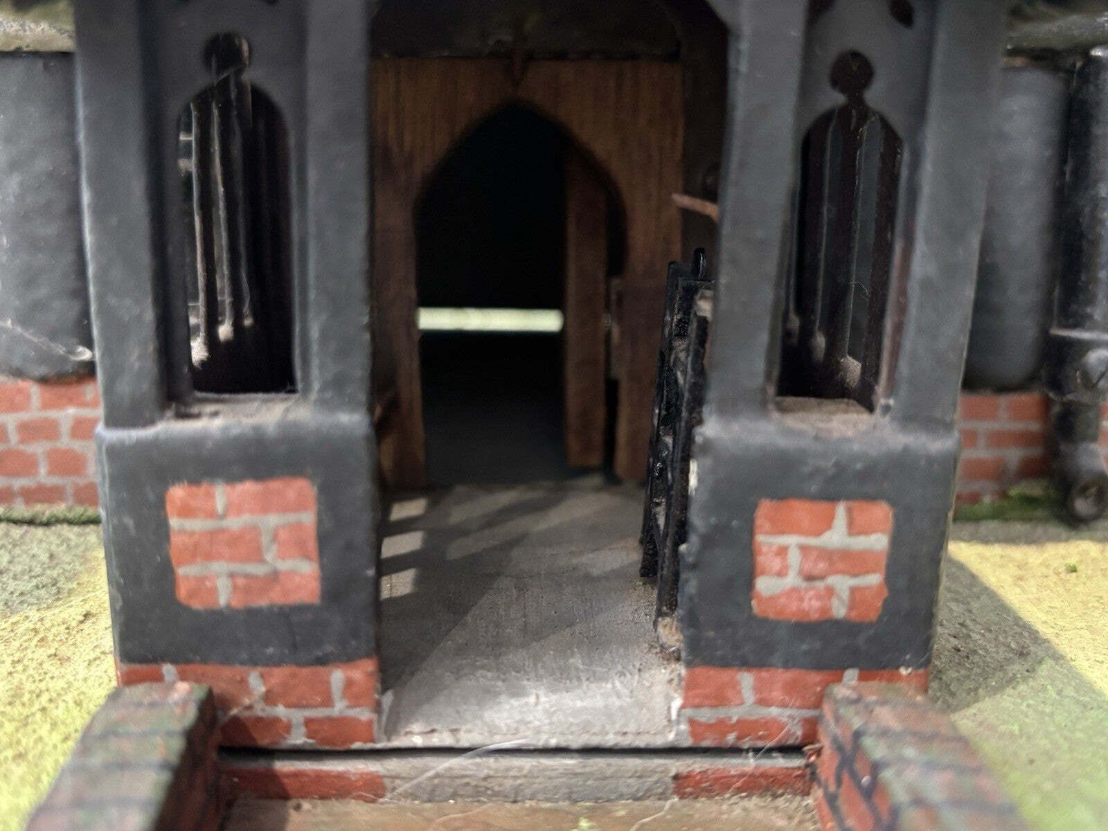 Home Decor Greensted Church, Ongar, Essex, Large Old Metal & Wooden Scale Model. photo