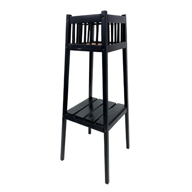 photo for sale Vintage Wooden Stand/Flower Stand – 1960s/1970s, Modernist Design, 80 Cm