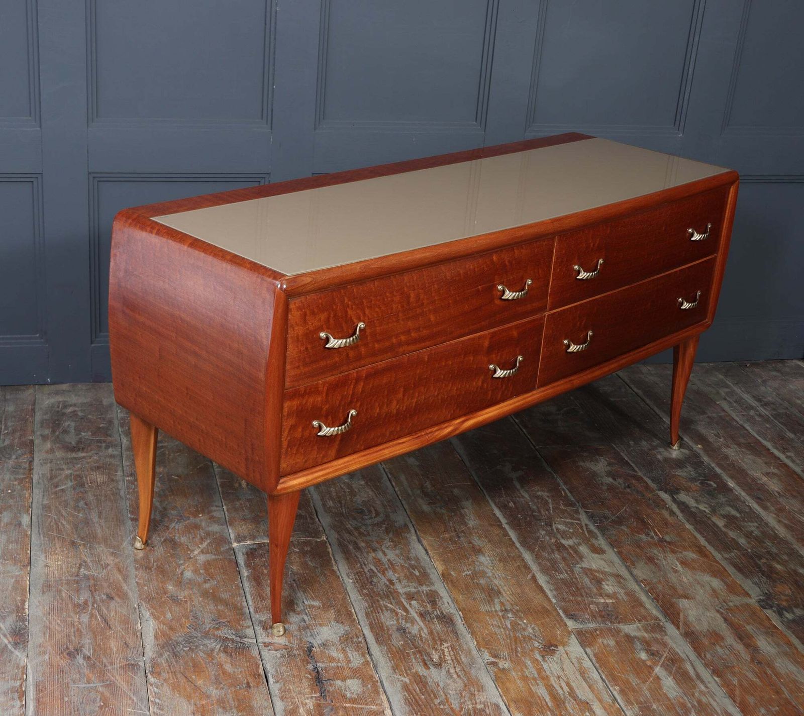 photo vinterior Italian Mid Century Chest Of Drawers C1950