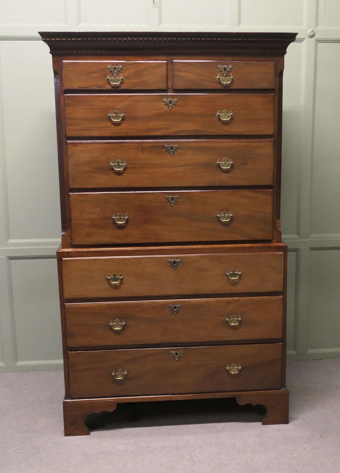 Early Victorian Mahogany Chest On Chest photo Furniture