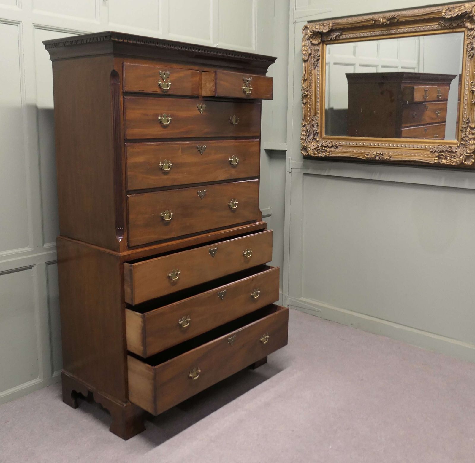 Early Victorian Mahogany Chest On Chest photo 2100.0